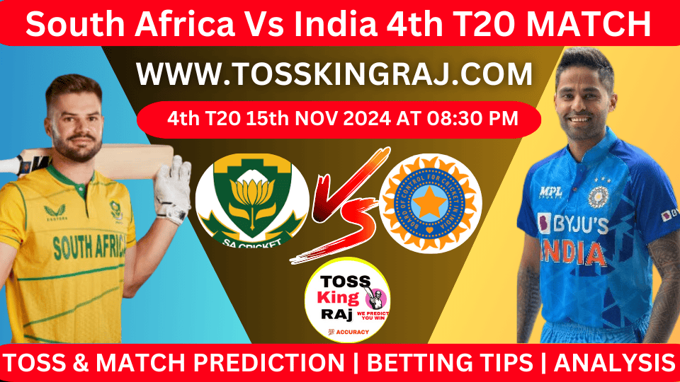 South Africa Vs India, SA Vs IND 2024 | 4th T20 Today Match Prediction