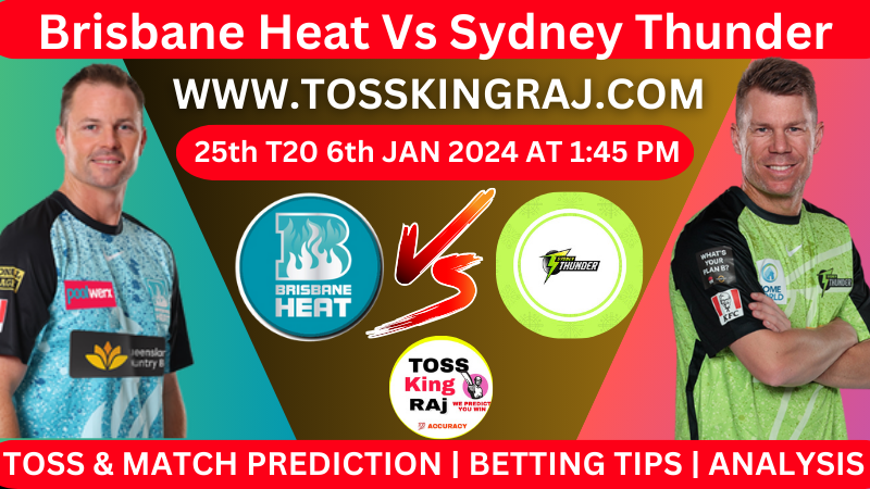 BH Vs ST 25th BBL T20 Toss and Match Prediction Today 2024